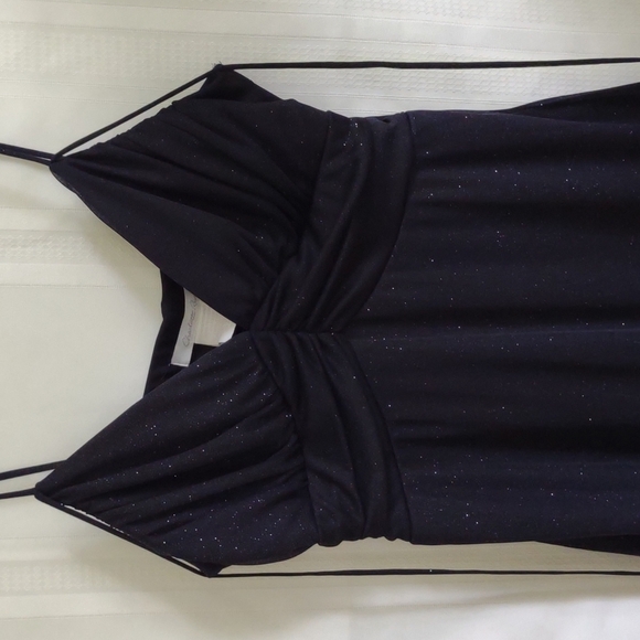 Charlotte Russe women's dressy dress size medium Navy Blue - Picture 2 of 4